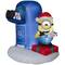 4.5ft. Airblown® Inflatables Christmas Minion with Mailbox Scene